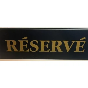 Best Affiche réservé recto-verso de 2" x 6" Accessoires Et Décor De Table