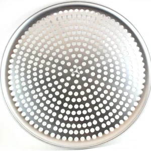 Best Assiette à pizza perforée de 11" en aluminium dur Outils Pour La Pizza Et La Cuisson De Pizza