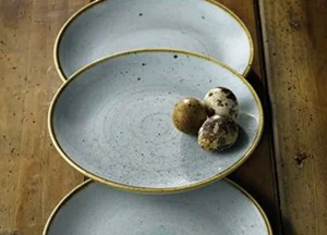 Sale Assiette coupe de 11.25" Stonecast - Duck Egg Blue - 12 par boite Vaisselle