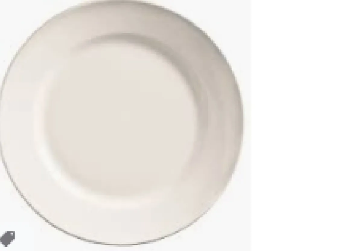 assiette_de___rebord_larg_0-1.webp Online Assiette de 9" à rebord large Porcelana - 24 par boite Vaisselle