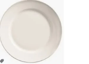 Best Assiette de 5.5" à rebord large Porcelana - 36 par boite Vaisselle