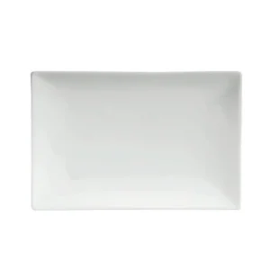 Fashion Assiette rectangulaire de 10.5" x 7.25" sans rebord Square No Rim - 24 par boite Vaisselle