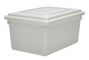 Clearance Bac de rangement de 18" x 26" x 12" en polyéthylène - Blanc Rangement Des Aliments