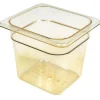 Clearance Bac gastronorme 1/6 de 6" de profondeur H-Pan - Ambre - 6 par boîte Rangement Des Aliments