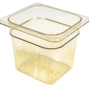 Clearance Bac gastronorme 1/6 de 6" de profondeur H-Pan - Ambre - 6 par boîte Rangement Des Aliments