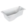 Clearance Bac gastronorme 1/3 de 4" de profondeur en acier inoxydable Super Pan Super Shape Rangement Des Aliments