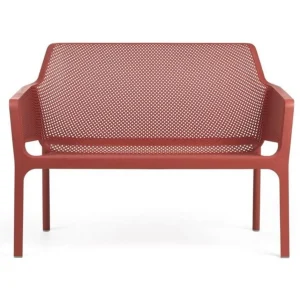 Outlet Banc Net - couleur Corallo (rouge) Ameublement Commercial Pour Terrasses