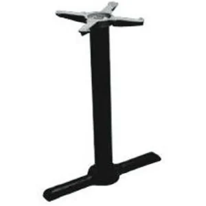 Clearance Base de table en fonte à 2 pattes, empattement de 22", hauteur de 28.5" - Noire Ameublement Commercial Pour Terrasses