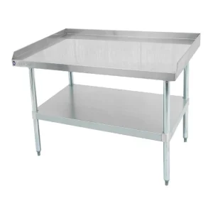 Fashion Base d'équipement de 24" x 24" en acier inoxydable avec tablette en acier galvanisé Tables De Travail Commerciales