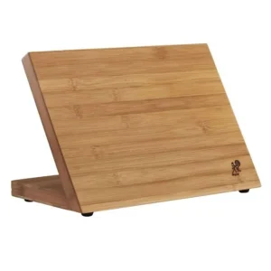 New Bloc à couteau magnétique en bambou Couteaux