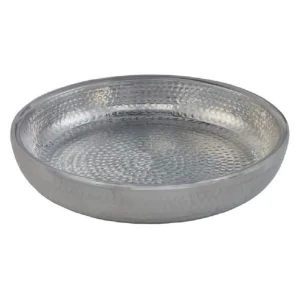 Clearance Bol à fruits de mer martelé argent 12 x 2¼ po Aluminium Vaisselle