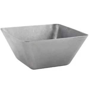 Sale Bol carré de 13 oz (4.5") en acier inoxydable au fini antique Mod - 12 par boite Vaisselle