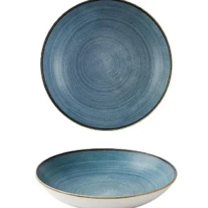Clearance Bol coupe de 9.75" Stonecast Raw - Turquoise - 12 par boîte Vaisselle