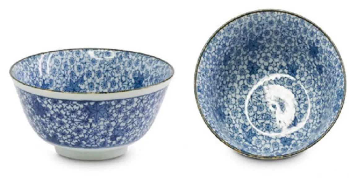 bol_de__x___fleurs__bleu_0.webp Outlet Bol de 5" x 2.25" à fleurs - Bleu Vaisselle