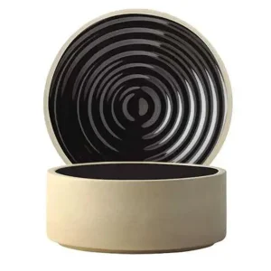 Sale Bol empilable de 12 oz (4.75" x 2 3/8") Geode par Chef & Sommelier - Noir - 24 par boite Vaisselle