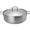 Discount Braisière de 19L en acier inoxydable Elements avec couvercle Batterie De Cuisine