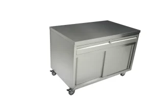Sale Cabinet de rangement de 30" x 60" en acier inoxydable avec tiroirs Tables De Travail Commerciales