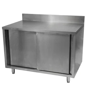 Clearance Cabinet de rangement de 30" x 60" en acier inoxydable avec dosseret Tables De Travail Commerciales