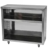 Best Cabinet de rangement ouvert de 18" x 72" en acier inoxydable Tables De Travail Commerciales
