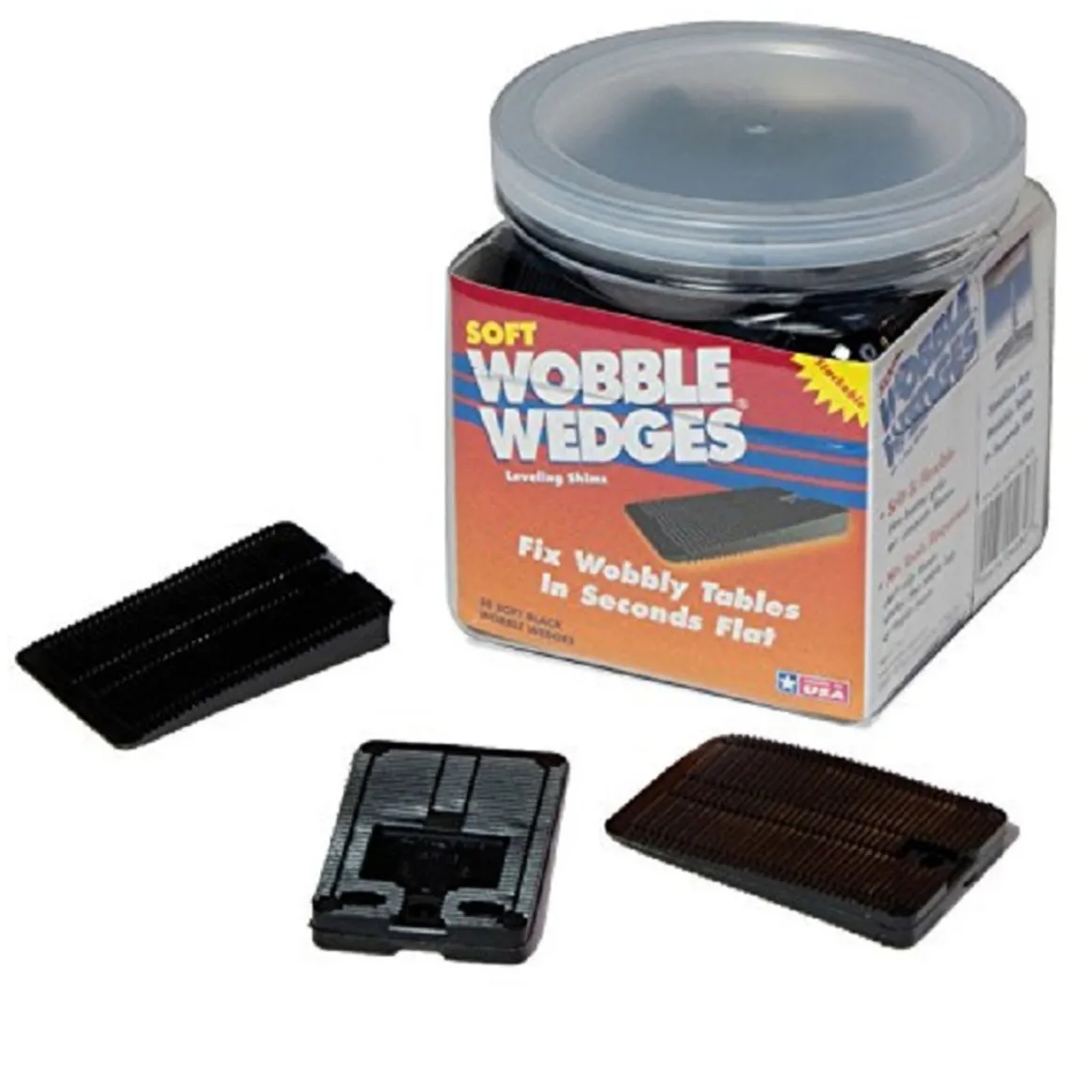 cale_mou_et_flexible_pour_0.webp Online Cale mou et flexible pour nivellement Wobble Wedge - Noir - Boîte de 30 unités Tables Pour Restaurant