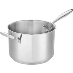 Best Casserole profonde de 10 L en acier inoxydable avec anse sur le côté Thermalloy Batterie De Cuisine