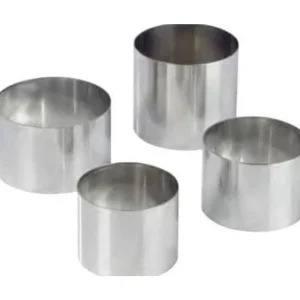 Fashion Cercle à pâtisserie de 2.5" x 2" de haut en acier inoxydable (Nonette Ronde) Cuisson Et Pâtisserie