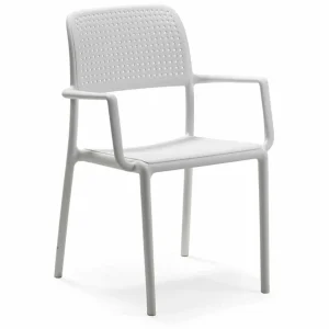 Online Chaise avec bras Bora - Bianco (blanche) Ameublement Commercial Pour Terrasses