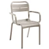 Sale Chaise avec bras Cannes - French Taupe (Beige) Ameublement Commercial Pour Terrasses