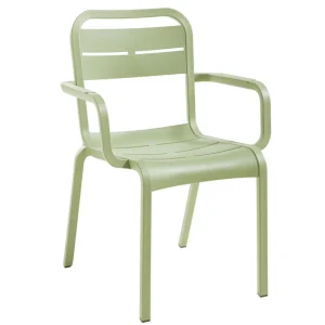 Clearance Chaise avec bras Cannes - Sage Green (Verte) Ameublement Commercial Pour Terrasses