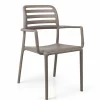 Fashion Chaise avec bras Costa - Tortora (beige) Ameublement Commercial Pour Terrasses