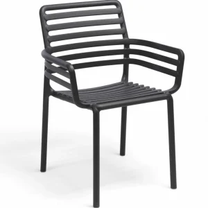Best Chaise avec bras Doga Arm - Antracite (noire) Ameublement Commercial Pour Terrasses