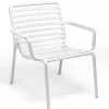 Sale Chaise avec bras Doga Relax - Bianco (Blanche) Ameublement Commercial Pour Terrasses