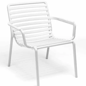Sale Chaise avec bras Doga Relax - Bianco (Blanche) Ameublement Commercial Pour Terrasses