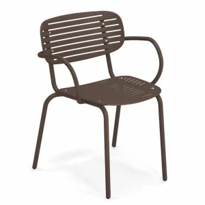 New Chaise avec bras Mom - Antique Bronze (brune) Ameublement Commercial Pour Terrasses