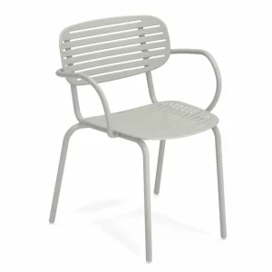 Best Chaise avec bras Mom - Antique Cement (grise) Ameublement Commercial Pour Terrasses