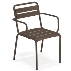 Sale Chaise avec bras Star - Antique Bronze (brune) Ameublement Commercial Pour Terrasses