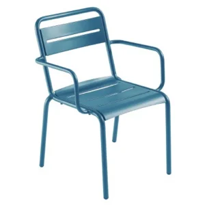 Best Chaise avec bras Star - Antique Blue (Bleu antique) Ameublement Commercial Pour Terrasses