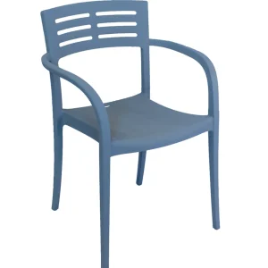 Best Chaise avec bras Vogue - Denim Blue (Bleue) Ameublement Commercial Pour Terrasses