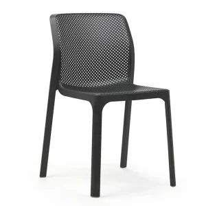 Clearance Chaise sans bras Bit - Antracite (noire) Ameublement Commercial Pour Terrasses