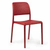 Best Chaise sans bras Bora Bistrot - Rosso (rouge) Ameublement Commercial Pour Terrasses