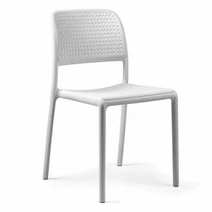 Best Chaise sans bras Bora Bistrot - Bianco (blanche) Ameublement Commercial Pour Terrasses