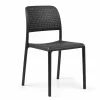 Online Chaise sans bras Bora Bistrot - Antracite (noire) Ameublement Commercial Pour Terrasses