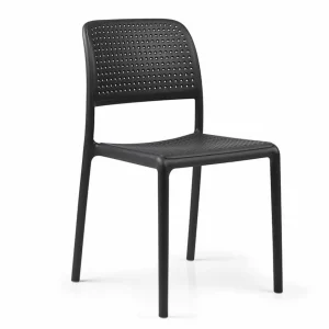 Online Chaise sans bras Bora Bistrot - Antracite (noire) Ameublement Commercial Pour Terrasses
