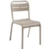 Sale Chaise sans bras Cannes - French Taupe (Beige) Ameublement Commercial Pour Terrasses