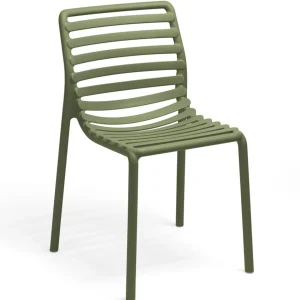New Chaise sans bras Doga Bistrot - Agave (verte) Ameublement Commercial Pour Terrasses