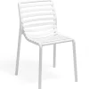 New Chaise sans bras Doga Bistrot - Bianco (Blanche) Ameublement Commercial Pour Terrasses