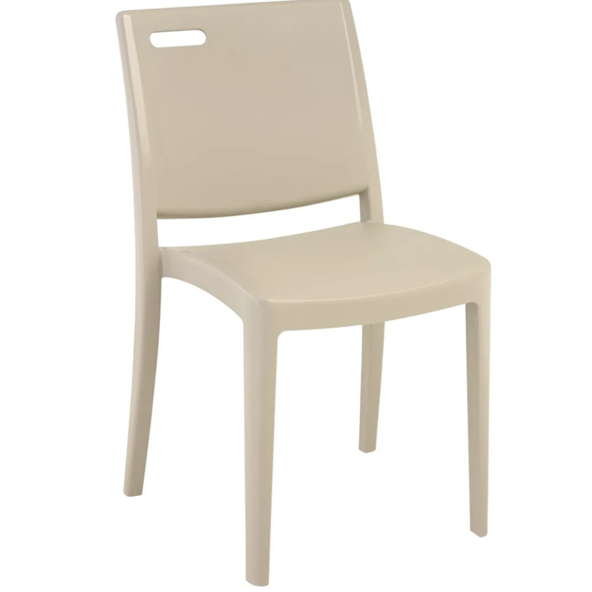 chaise_sans_bras_metro__l_0.webp Online Chaise sans bras Metro - Linen (Beige) Ameublement Commercial Pour Terrasses