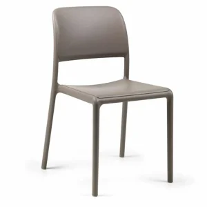 Online Chaise sans bras Riva Bistrot - Tortora (beige) Ameublement Commercial Pour Terrasses