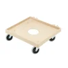 Outlet Chariot pour panier de lavage de 20" x 20" en plastique avec 4 roues pivotantes Diables Et Chariots Spécialisés