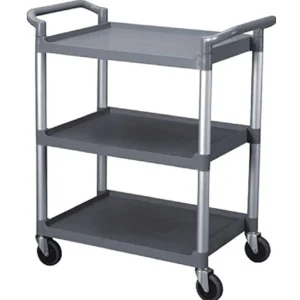 Best Chariot utilitaire à 3 tablettes de 25" x 16" - Noir - Modèle Démo Chariots